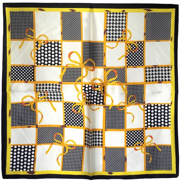 Accessories - NWT Genuine 100% Mulberry Silk Satin Scarf 20"x20" Small Square Shawl 5449